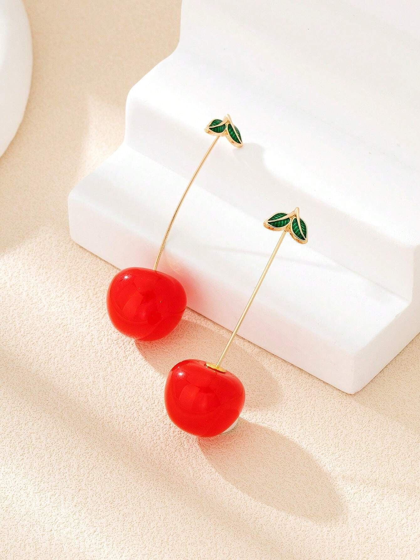 Small Cute Long Fruit Theme Earrings