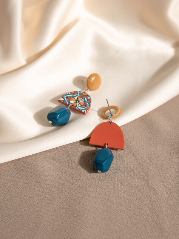 Geometric Drop Earrings