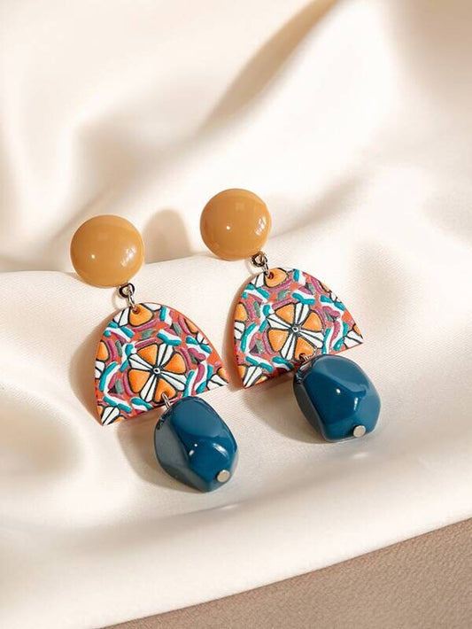 Geometric Drop Earrings