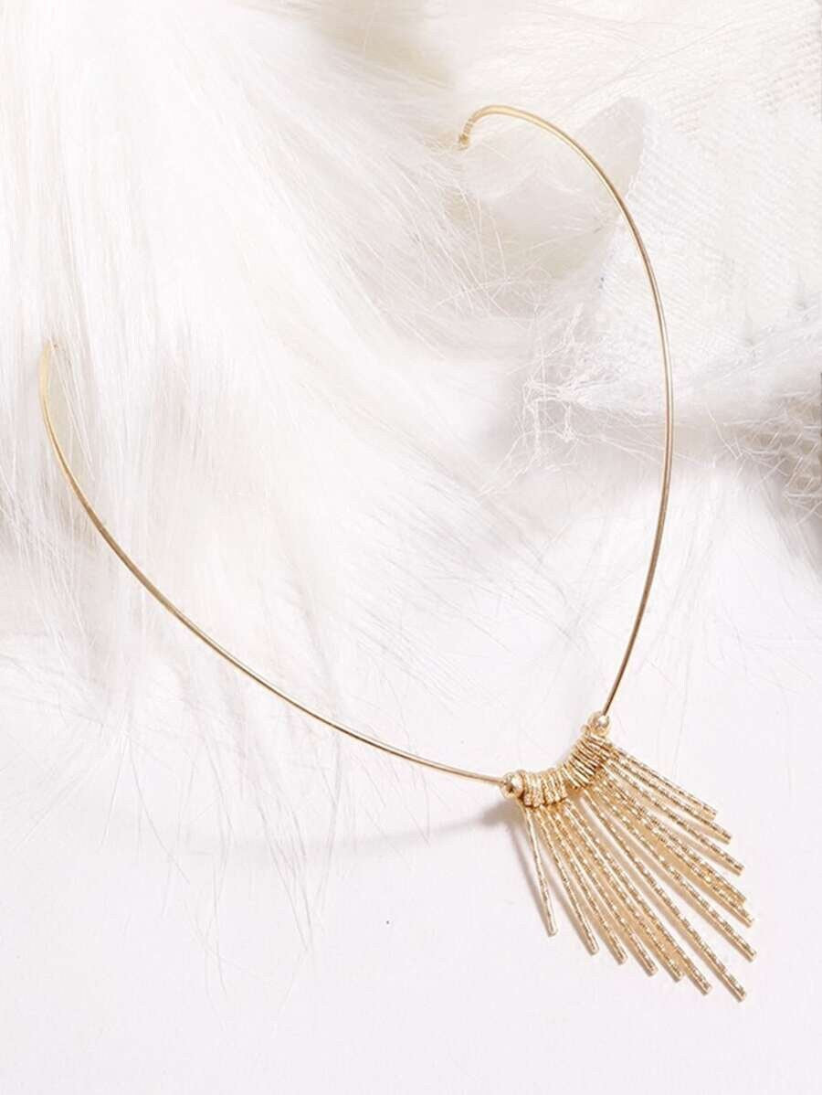 Metal Tassel Decor Headband