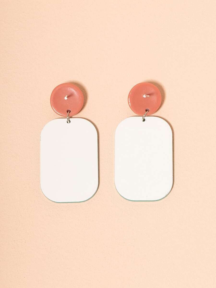 Figure Graphic Resin Earrings