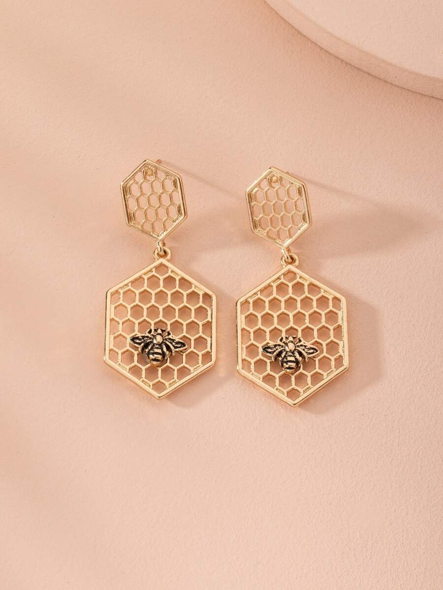 Bee Drop Earrings