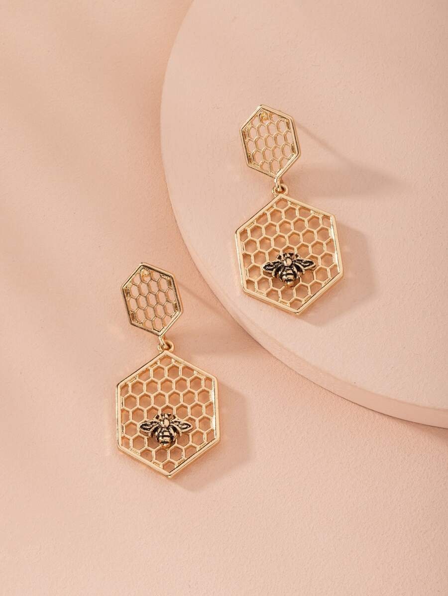 Bee Drop Earrings