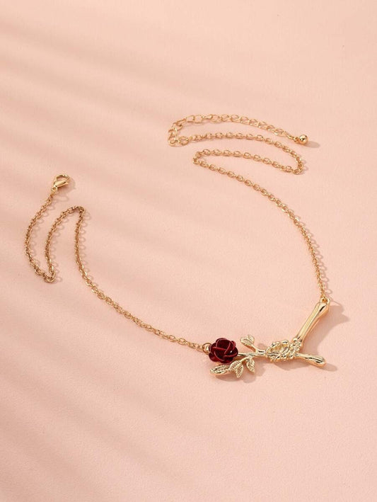 Rose Charm Necklace