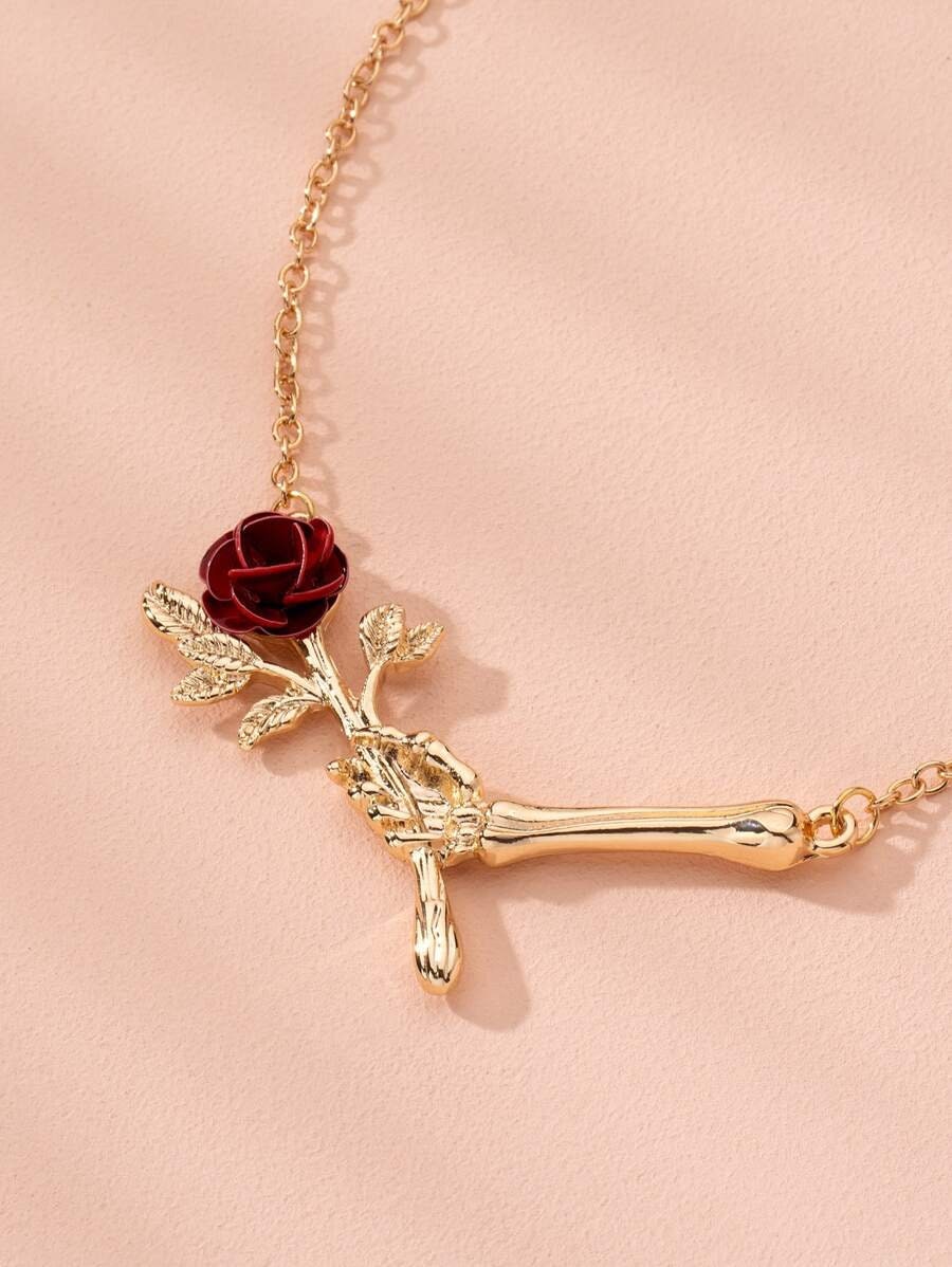 Rose Charm Necklace