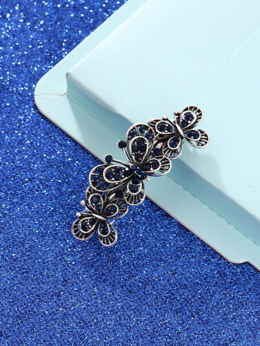 Rhinestone Butterfly Hair Clip