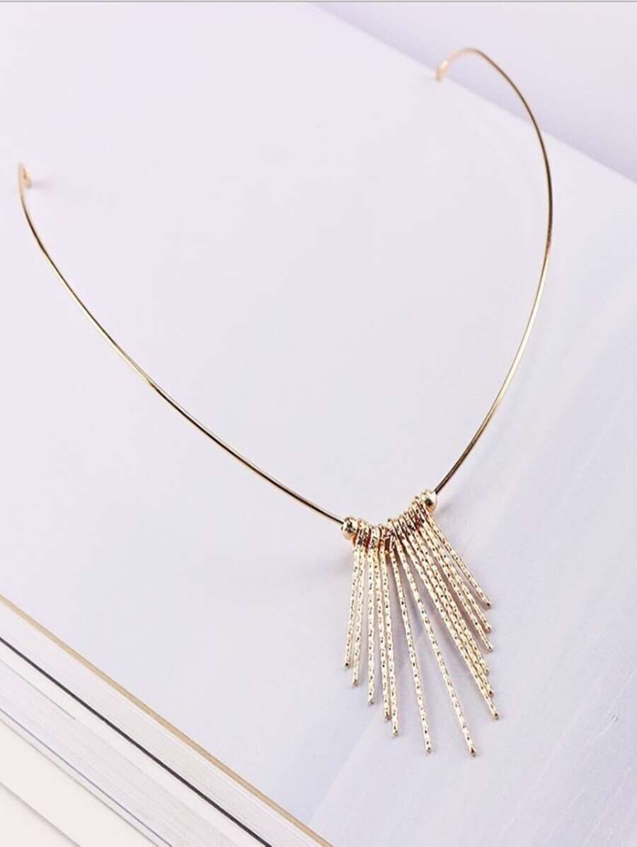 Metal Tassel Decor Headband