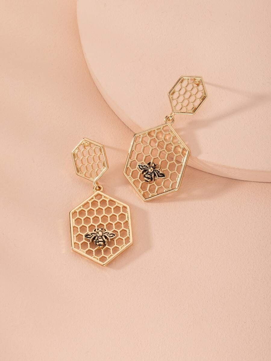 Bee Drop Earrings