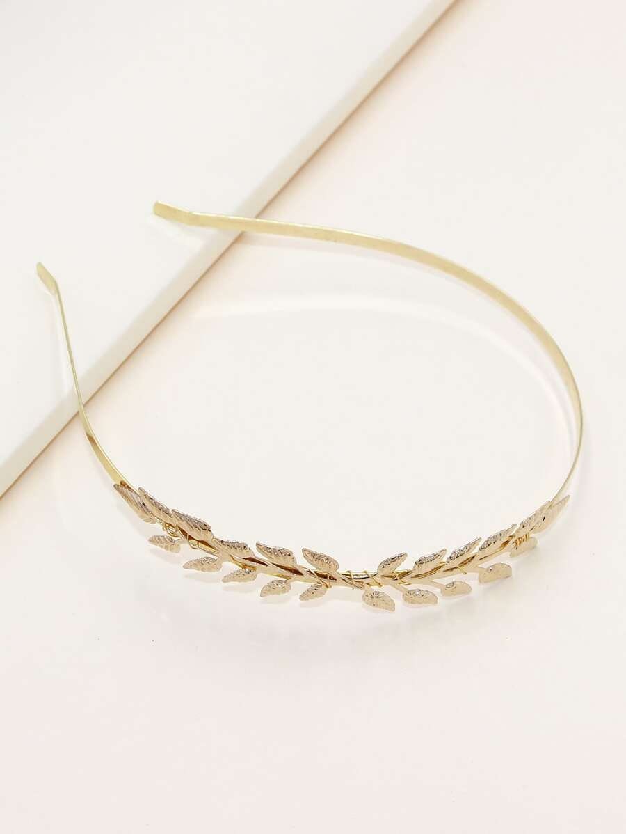 Metal Leaf Hair Hoop