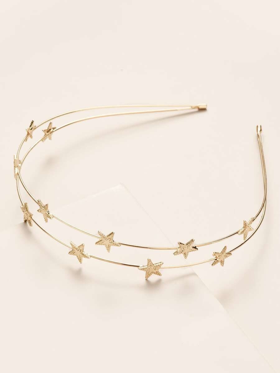 Metal Star Hair Hoop Headband