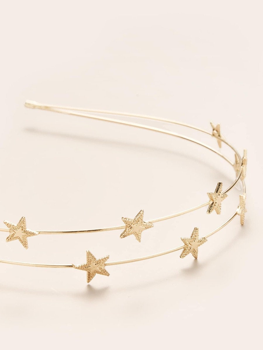 Metal Star Hair Hoop Headband