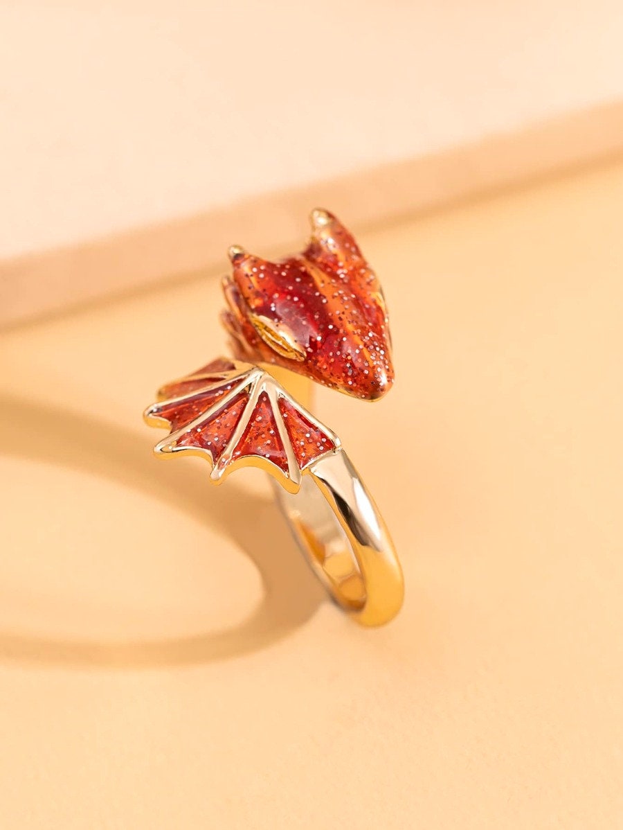 Western Dragon Design Ring