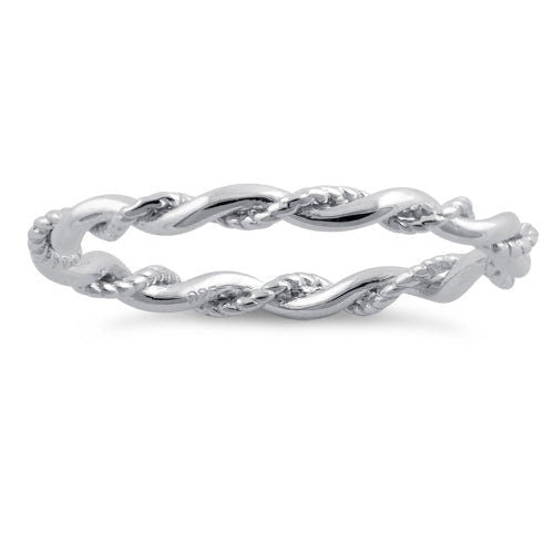 Sterling Silver Twist Ring