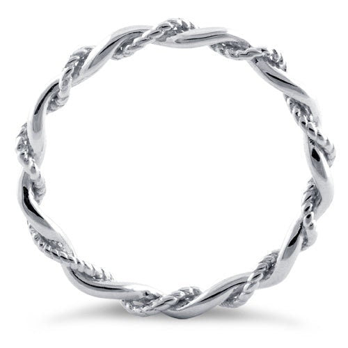 Sterling Silver Twist Ring