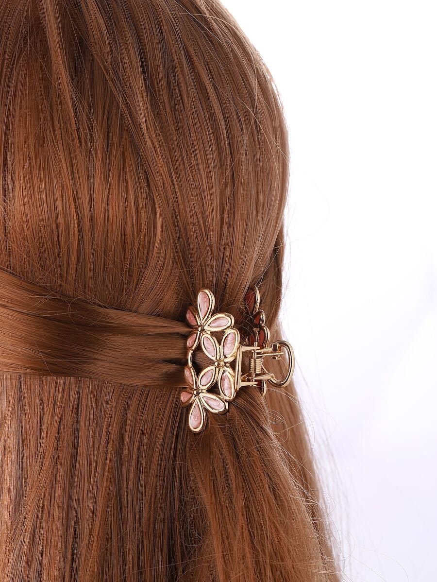 3pcs Flower Design Hair Claw