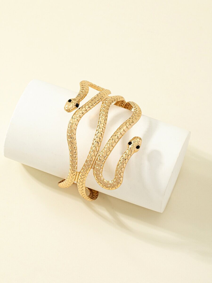 Snake Design Cuff Bangle