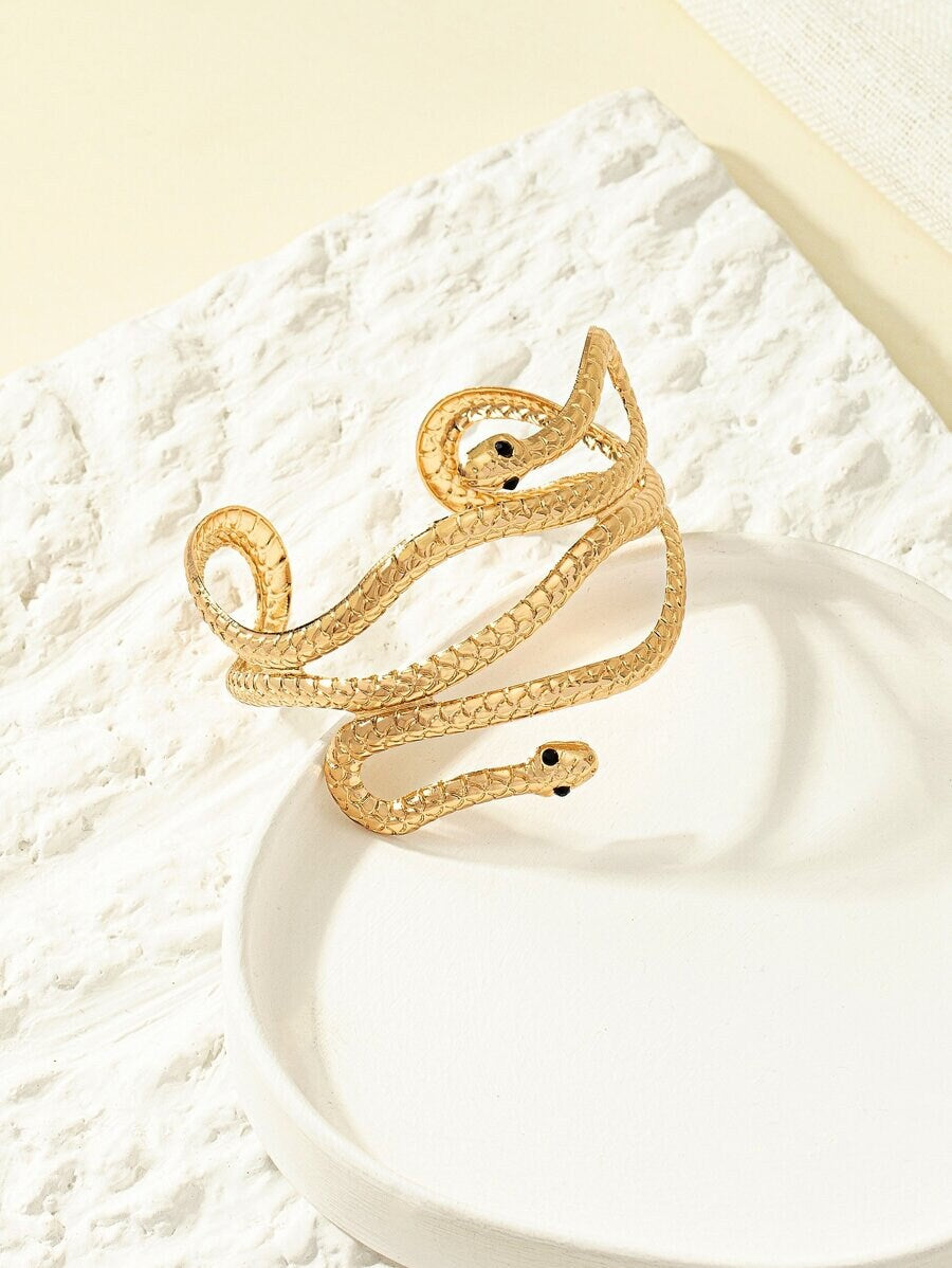 Snake Design Cuff Bangle