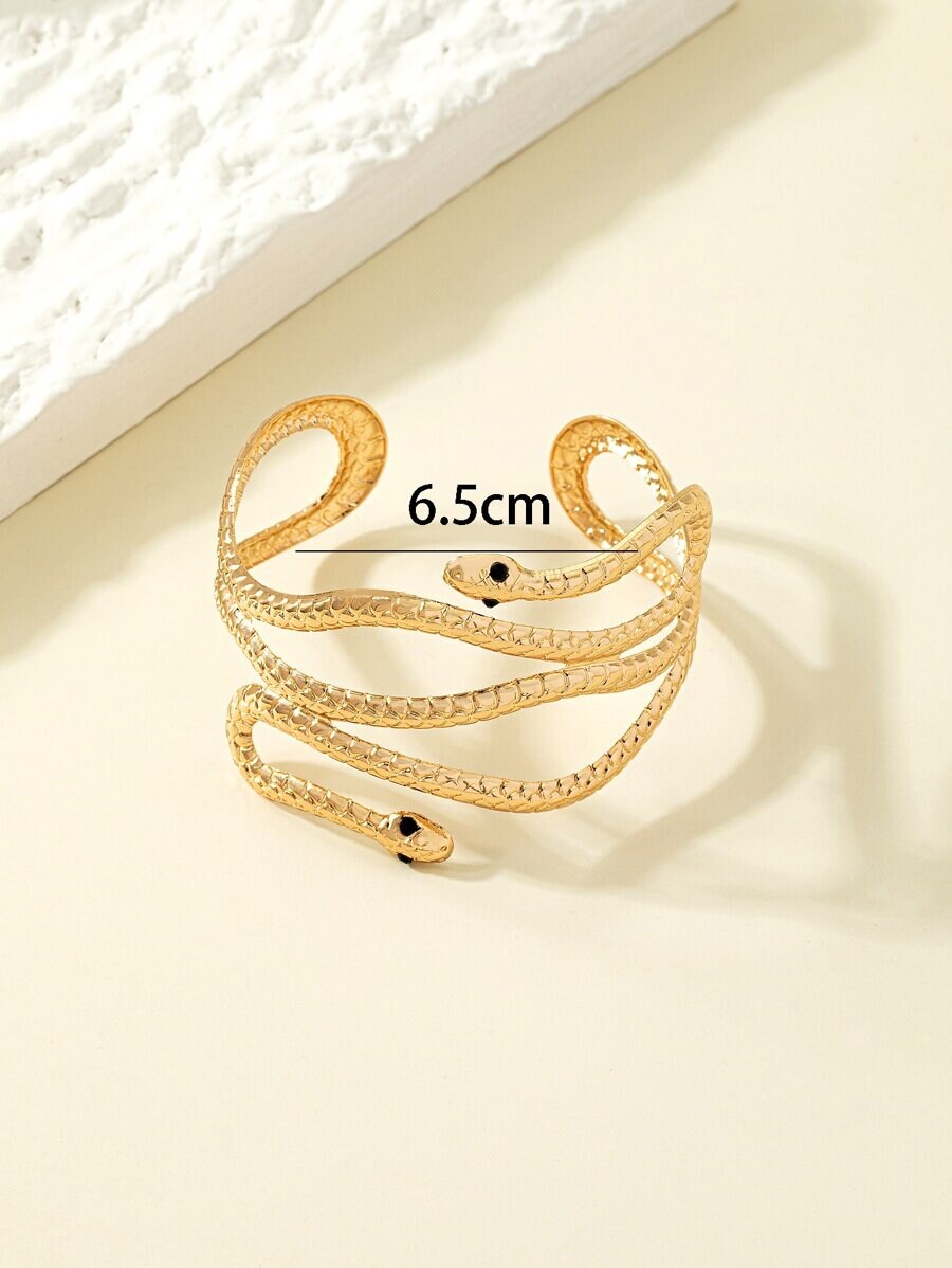 Snake Design Cuff Bangle