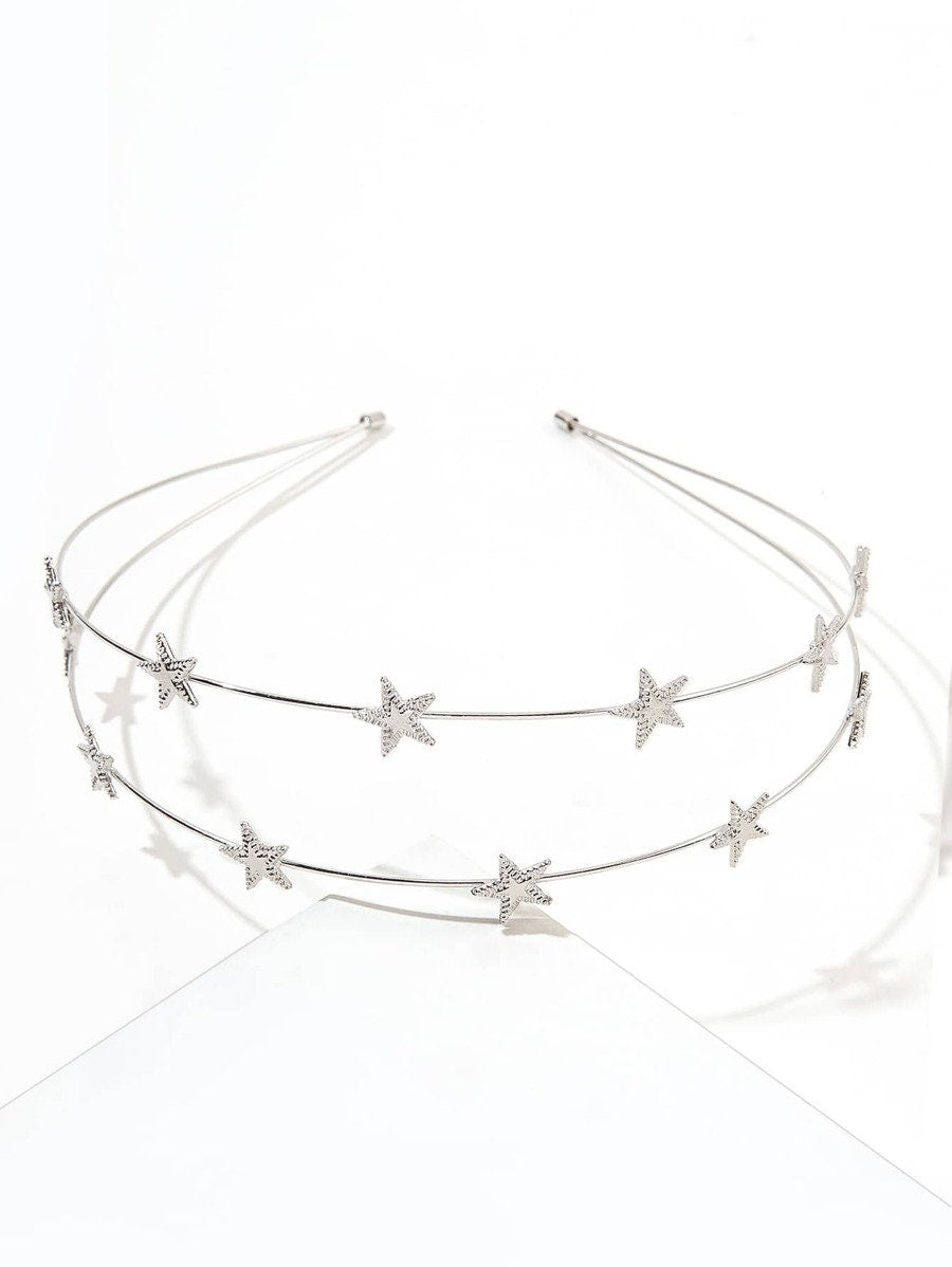 Metal Star Hair Hoop Headband