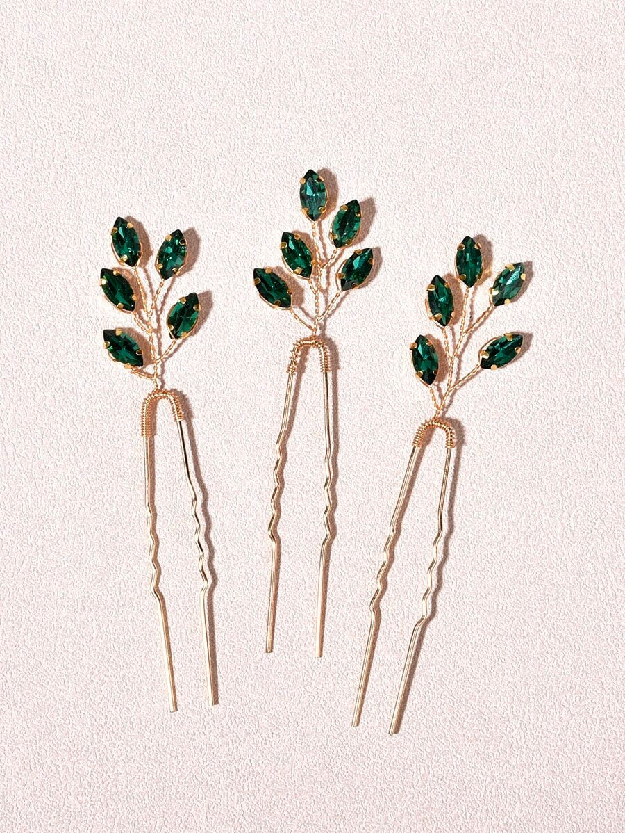 Rhinestone Hair Pins