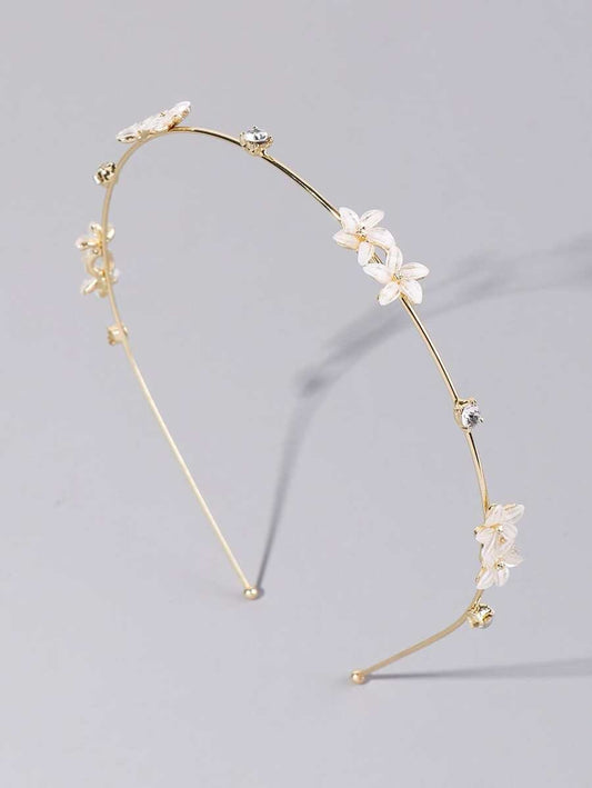 Rhinestone & Flower Headband