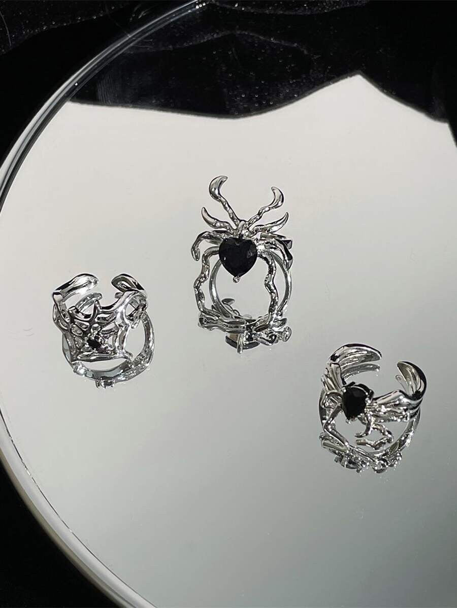 3pcs/set Spider Ring