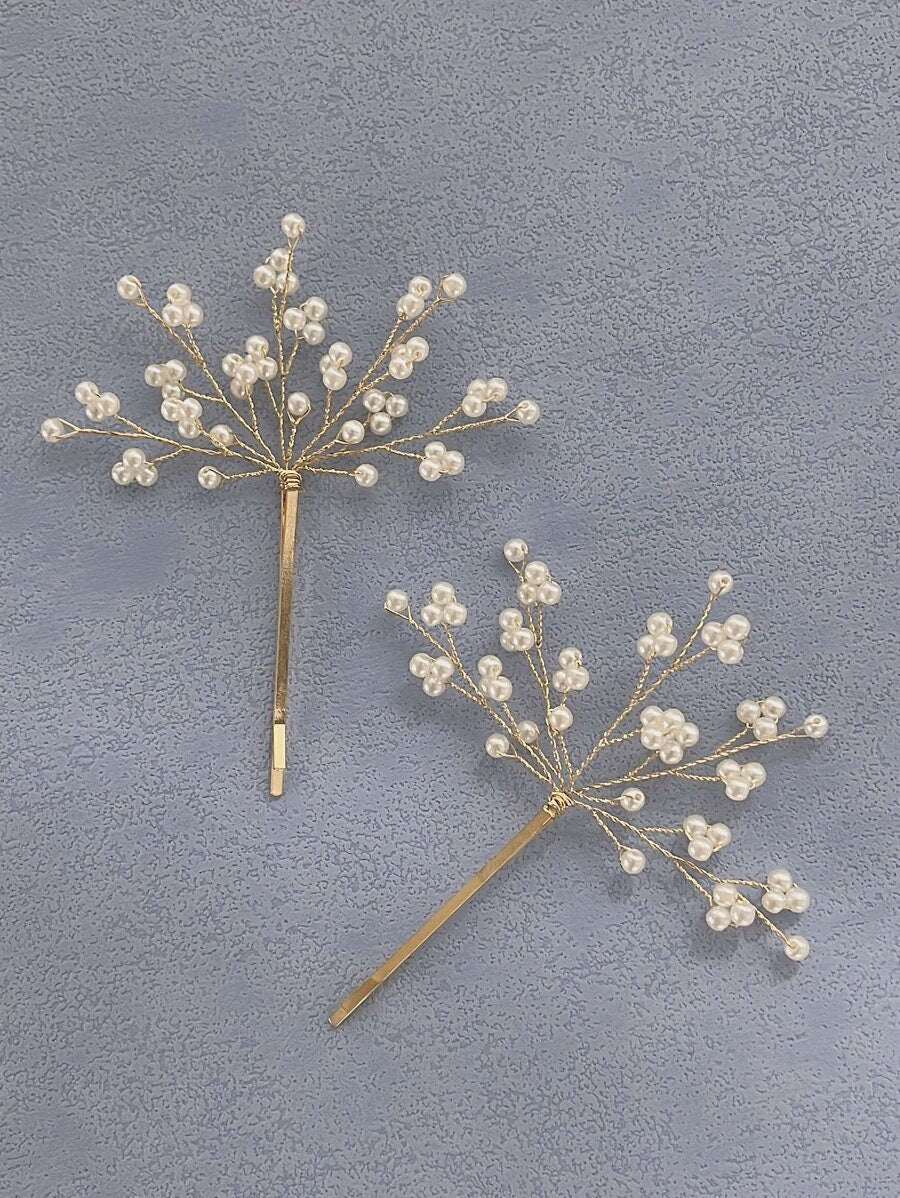 Faux Pearl Hair Pins