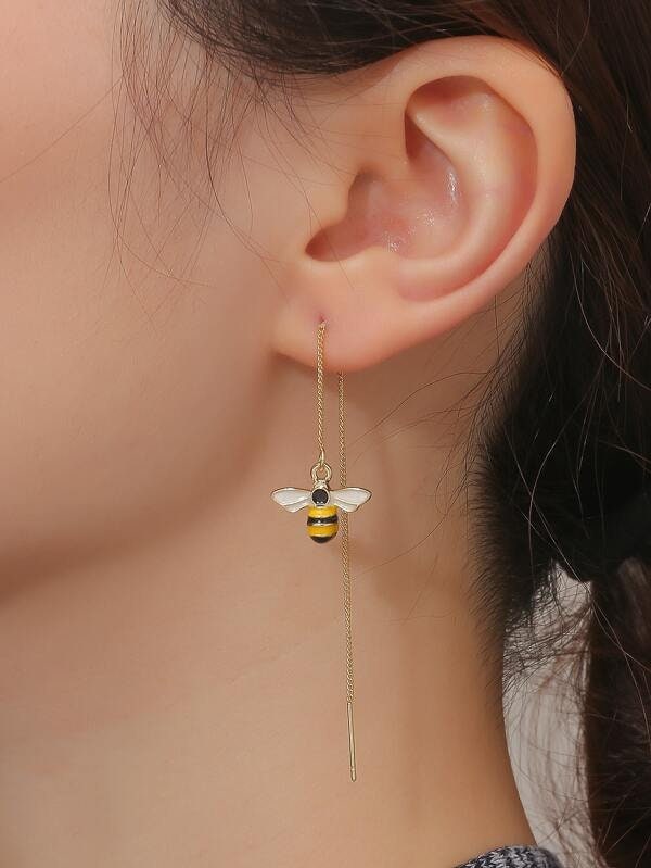 Bee Threader Earrings