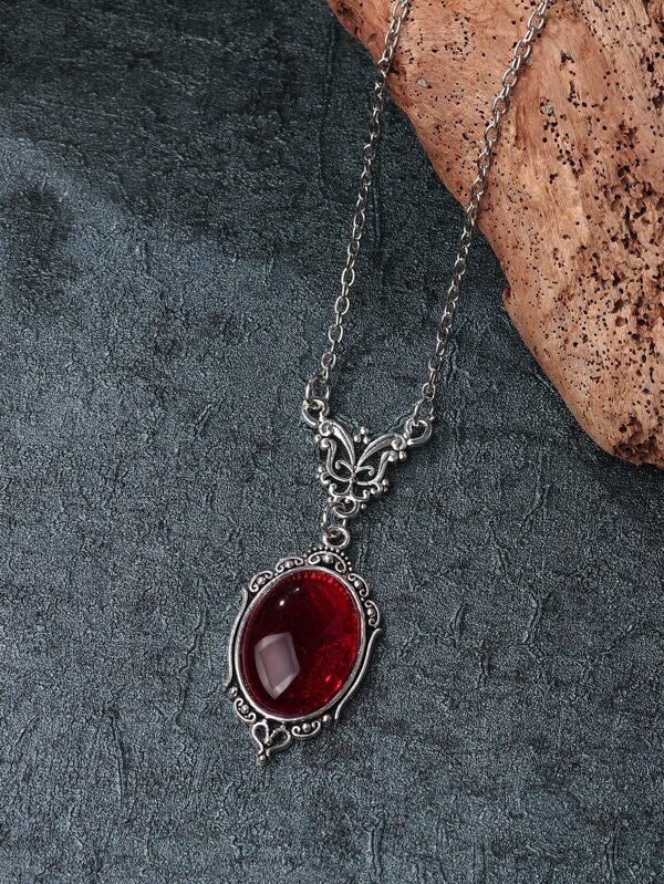 Oval Pendant Necklace