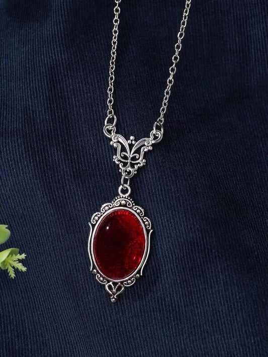 Oval Pendant Necklace