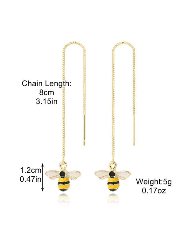 Bee Threader Earrings