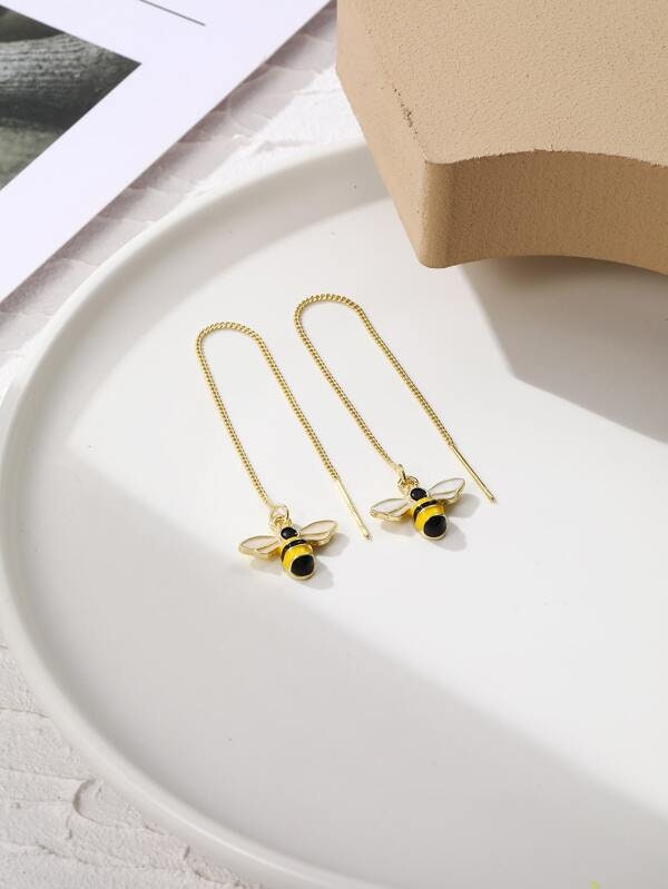 Bee Threader Earrings