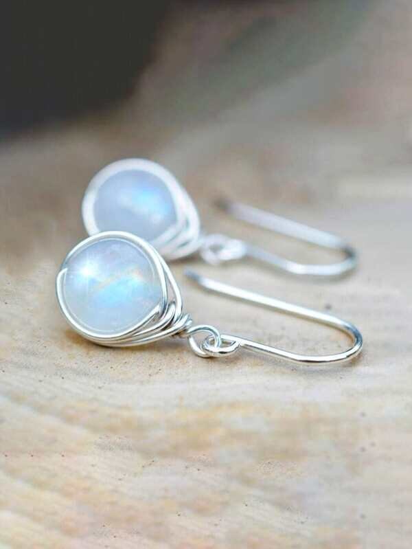 Moonstone Drop Earrings