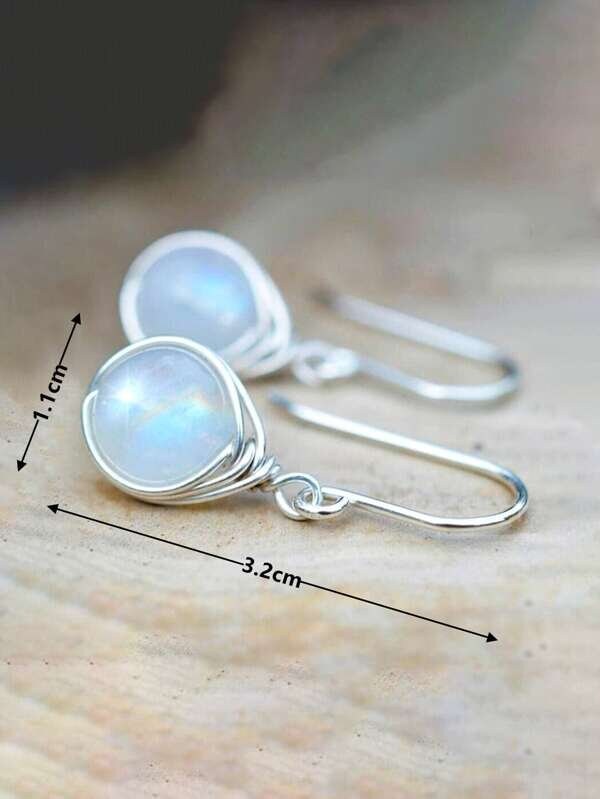 Moonstone Drop Earrings