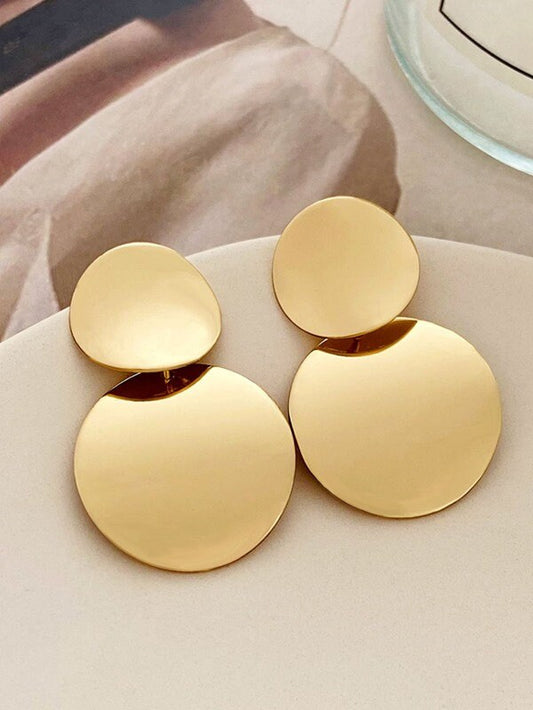 Round Drop Earrings