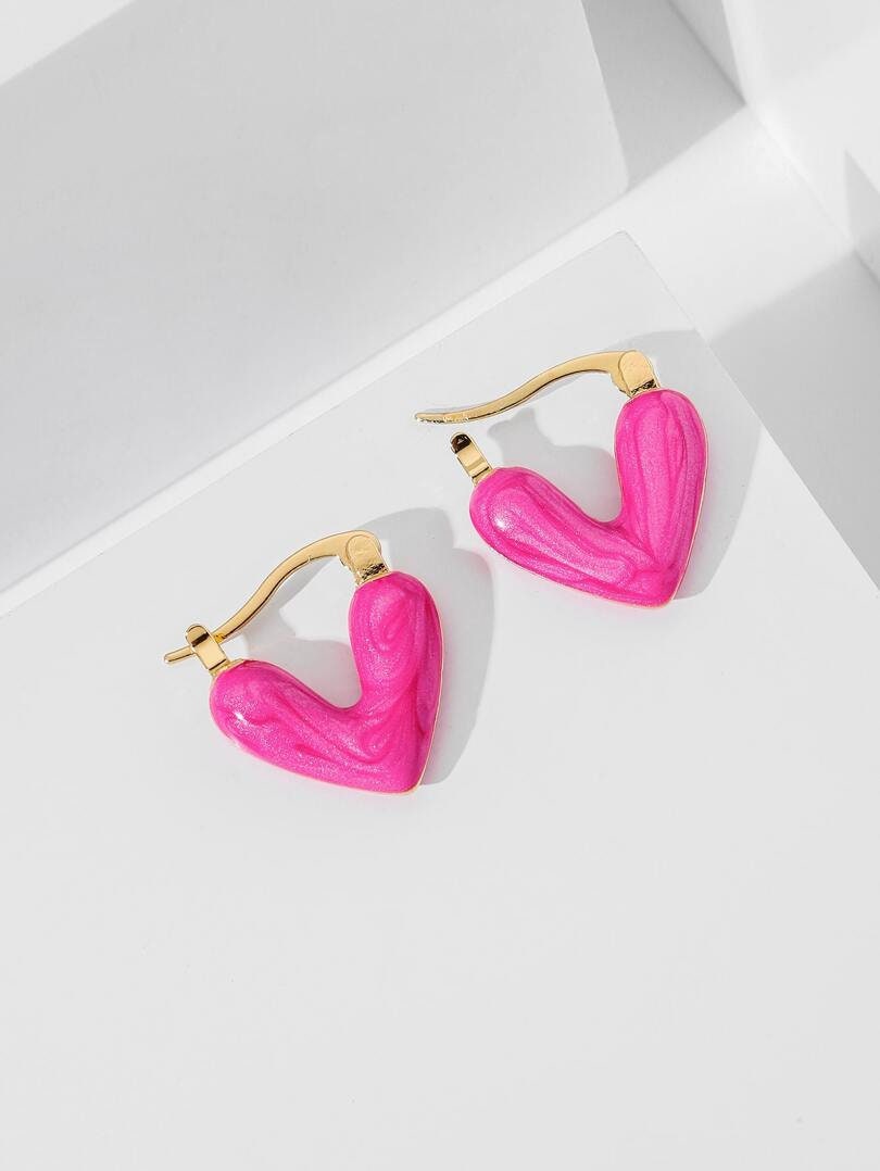 Heart Hoop Earrings