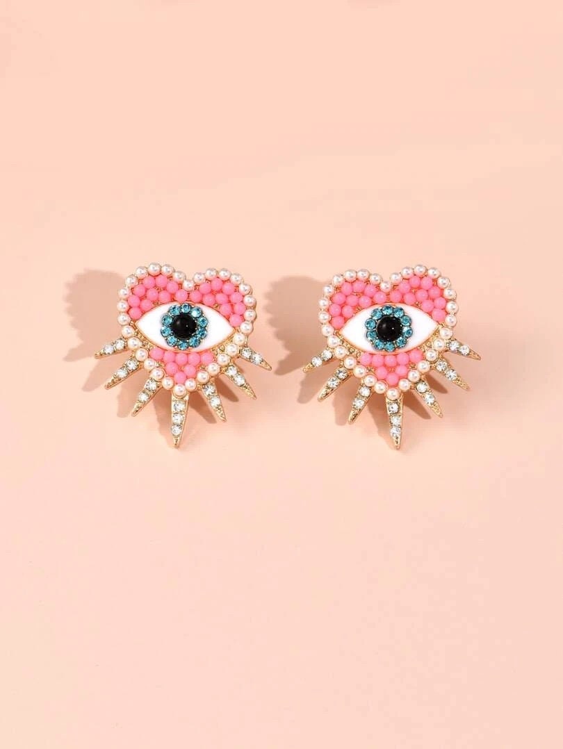 Evil Eye Stud Earrings