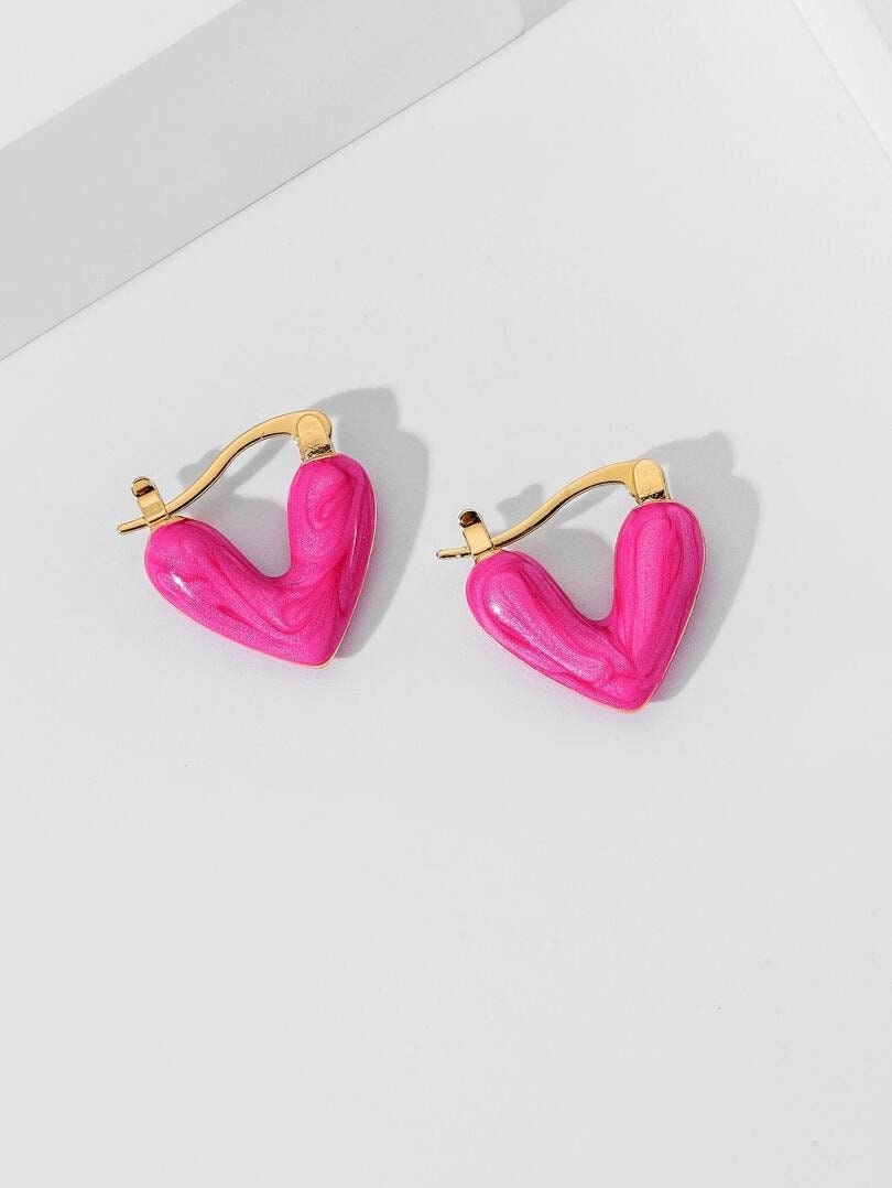 Heart Hoop Earrings