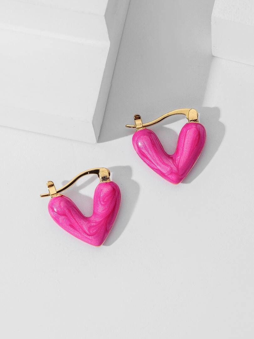 Heart Hoop Earrings