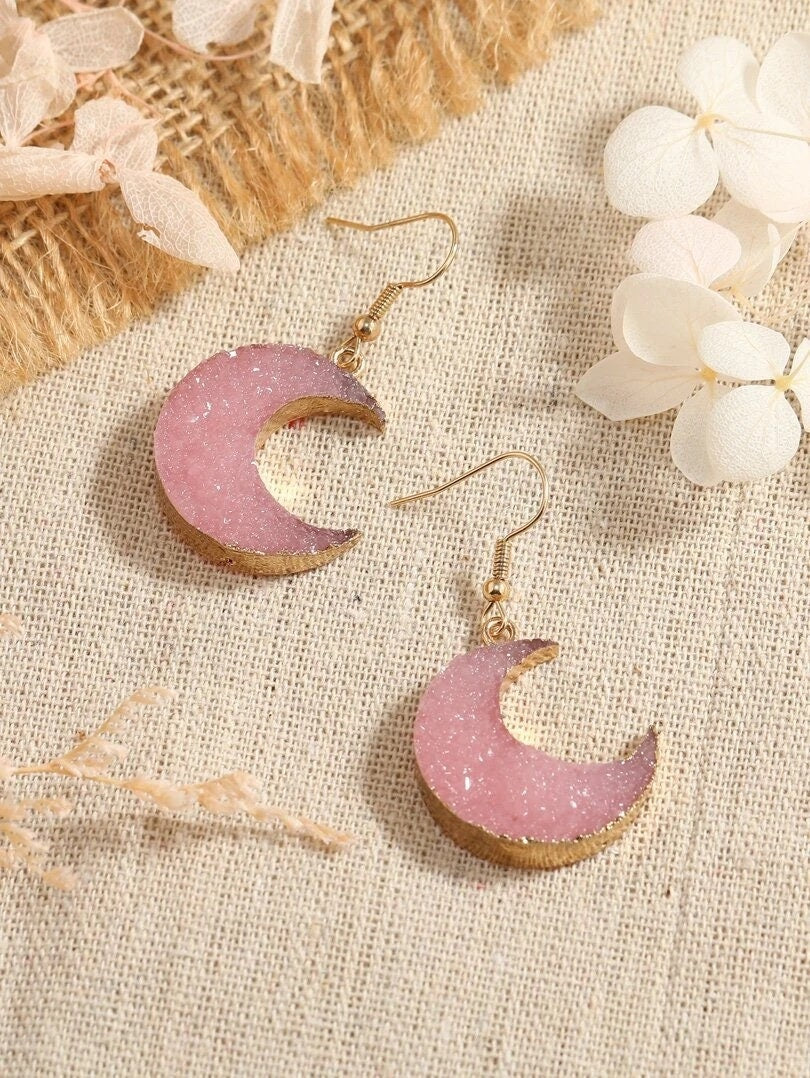 Moon Drop Earrings