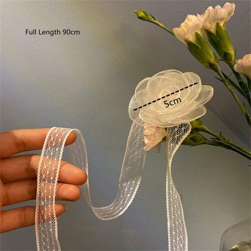 Lace Ribbon Wrist Corsage